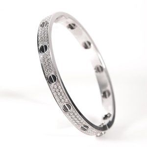 Cartier Love Bracelet, Diamond-Paved, Ceramic